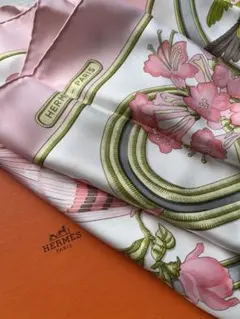 【新品未使用】HERMESカレ90 スカーフ カリブCaraïbes シルク