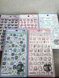 正規品 サンリオ　ボンボンドロップシールミニ 5種セット