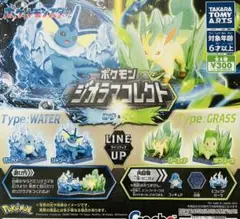 ガチャガチャ　ポケモン ジオラマコレクト　みず&くさ