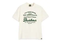 Barbour ×Levi’s　グラフィックTシャツ　L