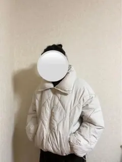 ホワイト キルティングジャケット