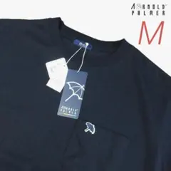 新品 アーノルドパーマー ポケット付き 半袖 Tシャツ 吸水速乾 紺 Mサイズのサムネイル