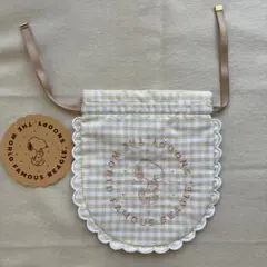 スヌーピー チェック柄ポーチ PEANUTS