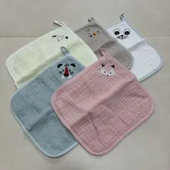 MOMSMENU ガーゼハンカチ 5枚セット