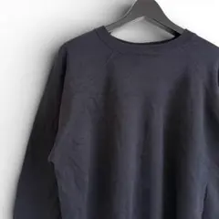 90s USA製 VINTAGE スウェット ヘインズ 無地 ラグラン黒 A17