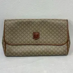 【美品】セリーヌ　CELINE クラッチバッグ　マカダム柄　ヴィンテージ