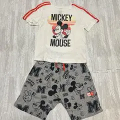 adidas ミッキーセットアップ 100 Tシャツ ハーフパンツ