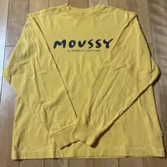 MOUSSY マスタード 長袖Tシャツ FREEサイズ