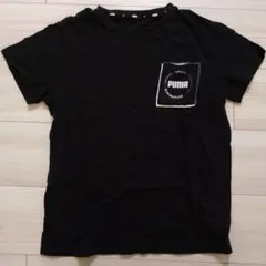 プーマ ブラック Tシャツ ポケット付き 160サイズ