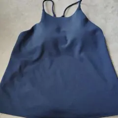 UNIQLO : クレープジャージーブラキャミソール ネイビーCOLOR