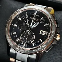 シチズンアテッサ　ソーラー電波時計　AT9026-52E　ブラックチタン 楽天市場】【ウォッチ】 CITIZEN シチズン アテッサ エコ