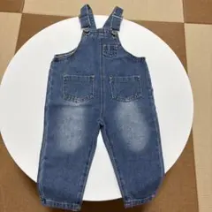 【美品】デニムオーバーオール 12〜18ヶ月　90cm