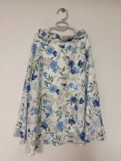 MISCH MASCH ミッシュマッシュ 花柄フレアスカート ブルー M