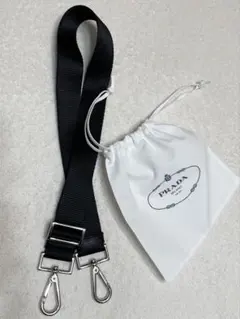 PRADA ブラック ナイロン ショルダーストラップ