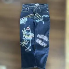 エンジェルブルー ジーンズ ペイント 150～160cm Sサイズのサムネイル