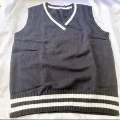⭐️ スクール ニット ベスト Vネック キッズ ジュニア 子供 男女兼用