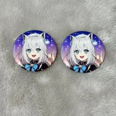 ホロライブ 白上フブキ ホロツリ2022 缶バッジ×2