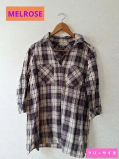 【MELROSE】フリーサイズ七分袖チュニックのサムネイル