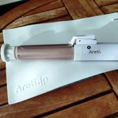 Areti カールヘアアイロン ホワイト/ピンク