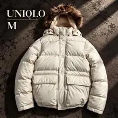 OLD UNIQLO Y2K プレミアムダウンジャケット M ファー