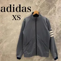【美品】adidas アディダス メンズ ジャージ XS ブルー ホワイト ロゴ