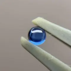 蛍光✨ ブルーカラールース 2.4mm ラウンド カボション