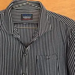 NICOLE CLUB FOR MEN 衿ワイヤー入りストライプ シャツ