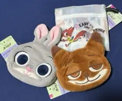 ディズニー ズートピア エコファーポーチ ショッピングバッグ ダイソー