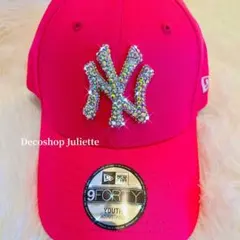New Era 9FORTY♡ピンクキャップデコ