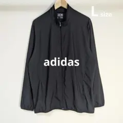adidas ブラック ナイロンジャケット L
