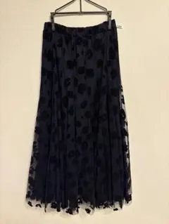 TRANOI. フラワープリント フレアスカート