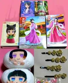 【未開封11点セット】薬屋のひとりごと 猫猫壬氏 フィギュアクッションコスプレ