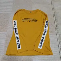イエロー 長袖カットソー 130