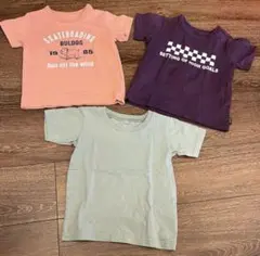 グリーン、ベルメゾン　ピンク、ベルメゾンGITA 紫、Tシャツ3枚セット100