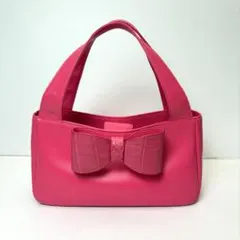 美品 kitamura 神田うの コラボ トートバッグ クロコ　ピンク
