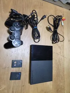 PlayStation 2 本体 コントローラー付き　メモリーカード2枚セット