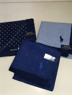 【新品未使用】Polo Ralph Lauren ハンカチ 3点セット