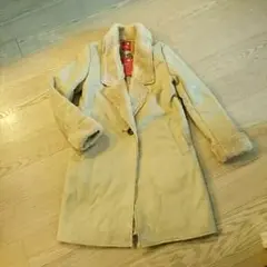 フェイクムートン ステンカラーロングコート