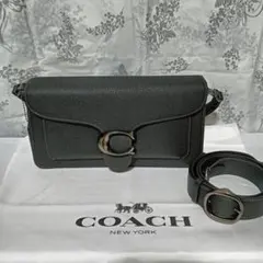 COACH タビー ブラックレザー 2way ショルダーバッグ