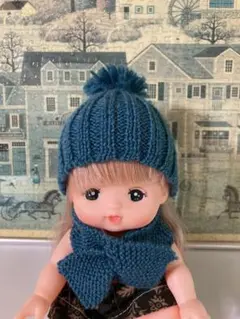 ⑩-1メルちゃんニット帽子　単品