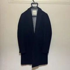 美品【サイズ44】エディフィス カシミア ネイビー起毛フランネル