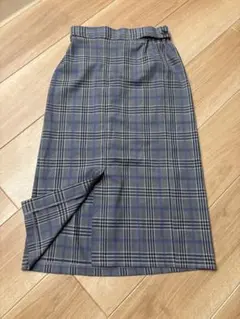 GU チェック　タイトスカート