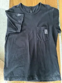 CHROME HEARTS Y NOT バーティカルロゴ刺繍 Tシャツ 黒