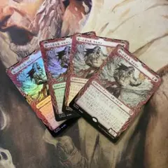 MTG 龍へと昇る者、サルカン foilショーケース　日4枚セット