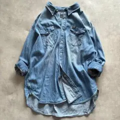 SHIPS別注 Wrangler ウエスタンデニムビッグシャツ ラングラーのサムネイル