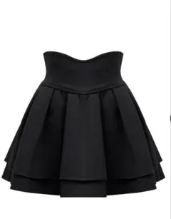 ミシェルマカロン 殿堂入り!!美脚になれるスカート♡ ブラック／Mサイズ