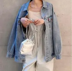 【美品】Ungrid ビッグシルエットデニムジャケット　　ライトブルー