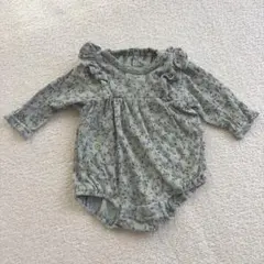 花柄フリルロンパース 70cm
