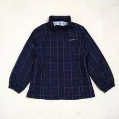 ジェイプレス　オンワード樫山　ナイロンジャケット　ネイビー　チェック
