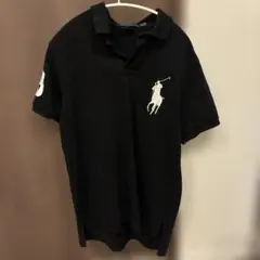 Polo by Ralph Lauren ブラック　ポロシャツ ビックポニー